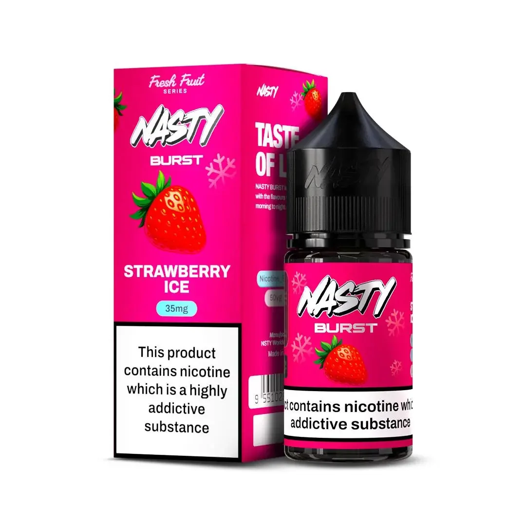 Nasty Burst Nic Salts – Strawberry Ice